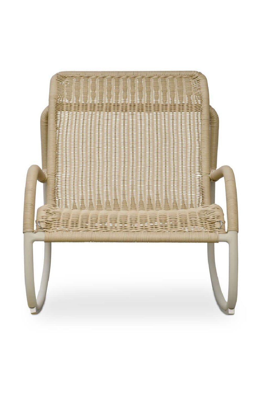 Minimalist Outdoor Wicker Rocking Chair | Novi Living Lyra | Oroa.com