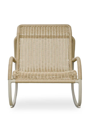 Minimalist Outdoor Wicker Rocking Chair | Novi Living Lyra | Oroa.com