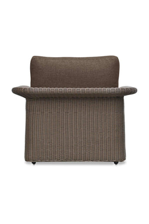   Modern European furniture - Curved Arm Wicker Outdoor Chair - www.oroa.com | Oroa.com