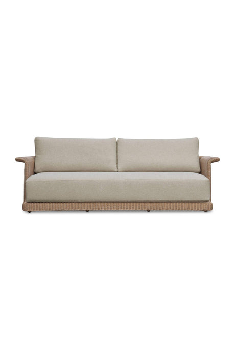 Curved Arm Wicker Outdoor Sofa | Novi Living Meredith | Oroa.com