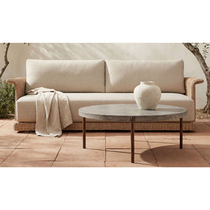   Modern European furniture - Curved Arm Wicker Outdoor Sofa - www.oroa.com | Oroa.com
