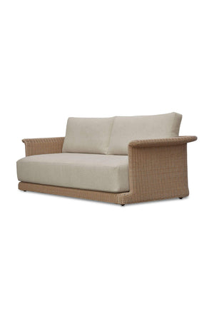 Curved Arm Wicker Outdoor Sofa | Novi Living Meredith | Oroa.com