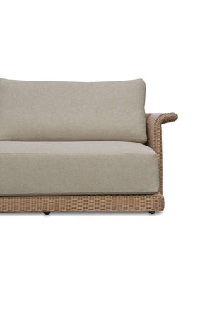 Curved Arm Wicker Outdoor Sofa | Novi Living Meredith | Oroa.com