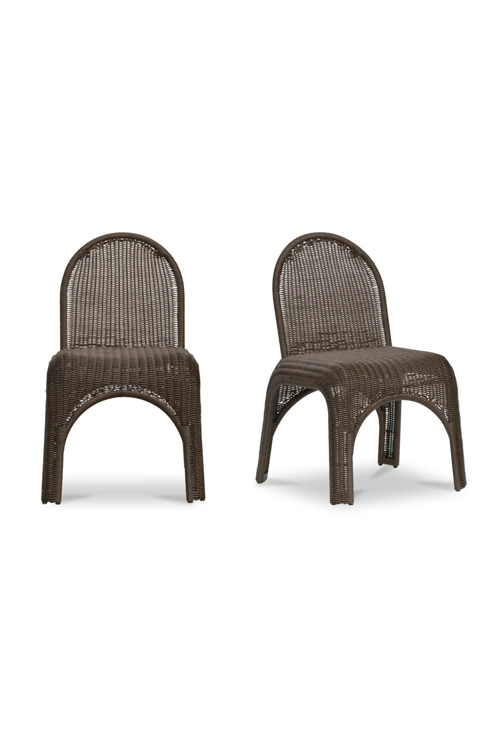  Modern European furniture - Classic Wicker Outdoor Dining Chairs (2) - www.oroa.com | Oroa.com