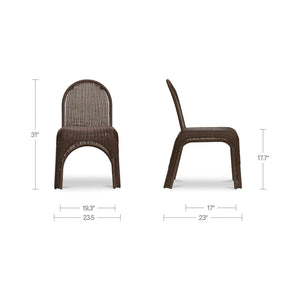   Modern European furniture - Classic Wicker Outdoor Dining Chairs (2) - www.oroa.com | Oroa.com
