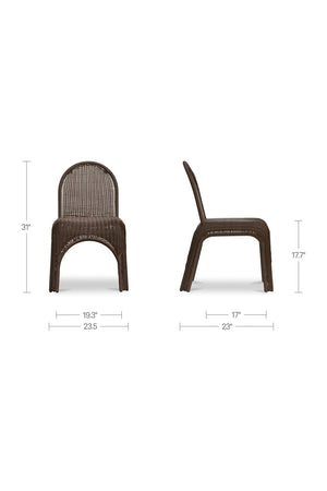   Modern European furniture - Classic Wicker Outdoor Dining Chairs (2) - www.oroa.com | Oroa.com