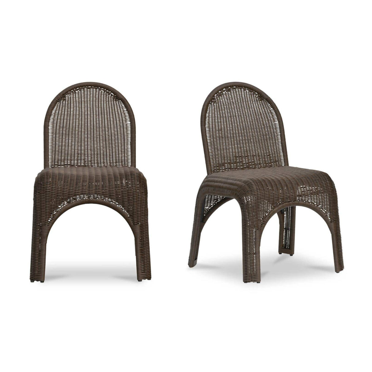   Modern European furniture - Classic Wicker Outdoor Dining Chairs (2) - www.oroa.com | Oroa.com