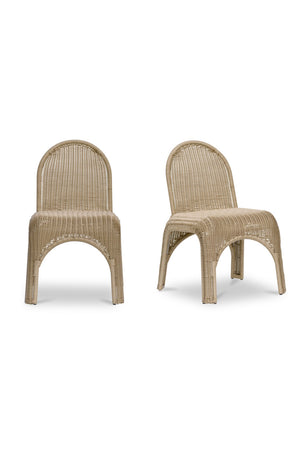   Modern European furniture - Classic Wicker Outdoor Dining Chairs (2) - www.oroa.com | Oroa.com