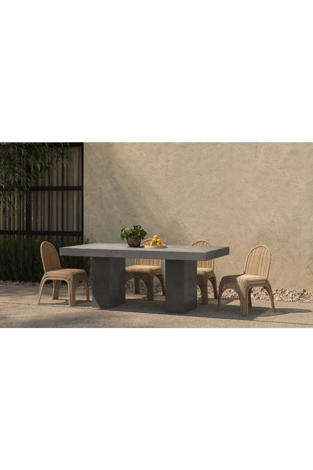   Modern European furniture - Classic Wicker Outdoor Dining Chairs (2) - www.oroa.com | Oroa.com