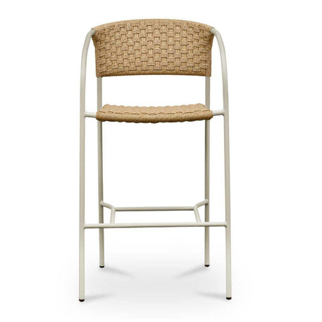 Modern European furniture - Basketweave Outdoor Bar Stool - www.oroa.com