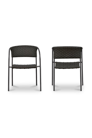 Modern European furniture - Basketweave Outdoor Dining Chairs (2) - www.oroa.com