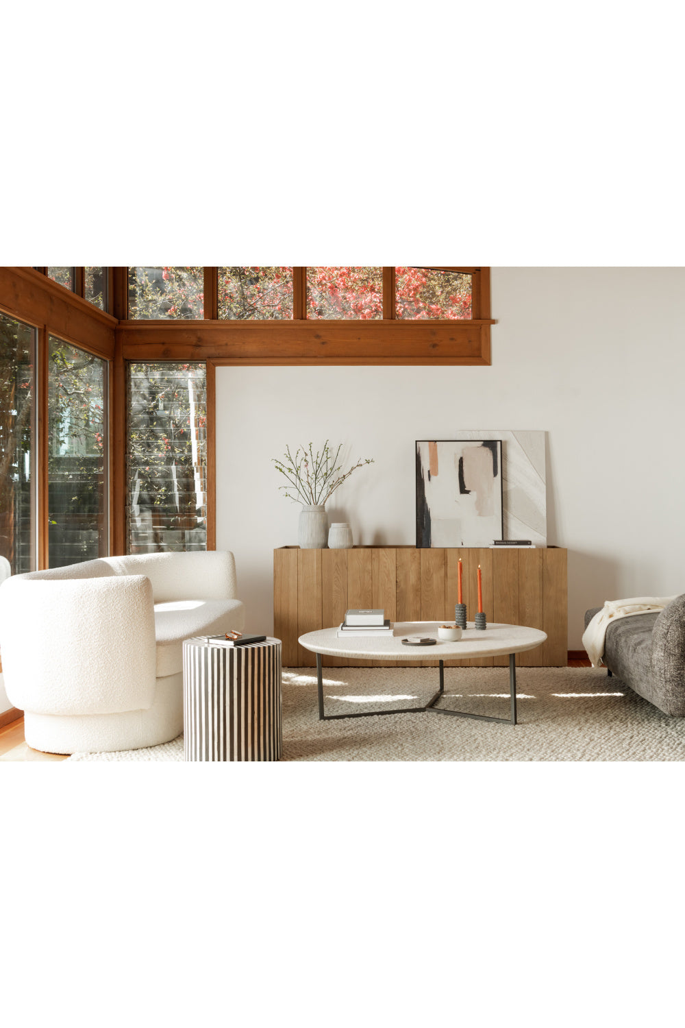 Modern European furniture - White Marble Coffee Table - www.oroa.com