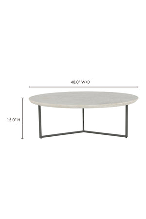 Modern European furniture - White Marble Coffee Table - www.oroa.com