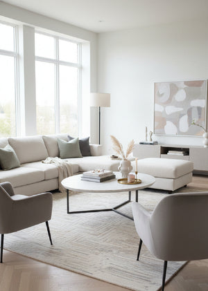 Modern European furniture - White Marble Coffee Table - www.oroa.com