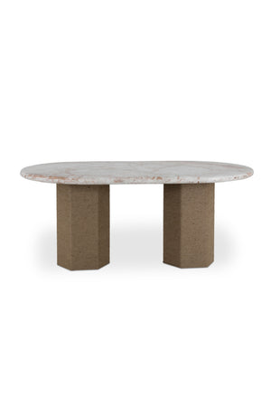 Jute-Wrapped Base Dining Table | Novi Living Sartoria | Oroa.com