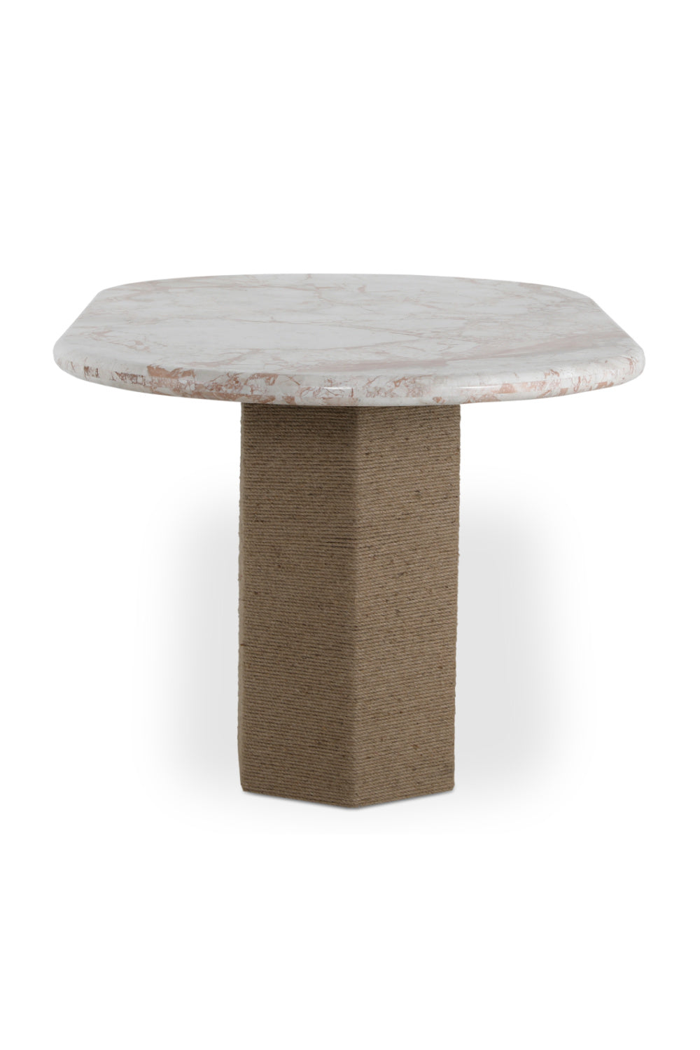 Jute-Wrapped Base Dining Table | Novi Living Sartoria | Oroa.com