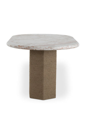 Jute-Wrapped Base Dining Table | Novi Living Sartoria | Oroa.com
