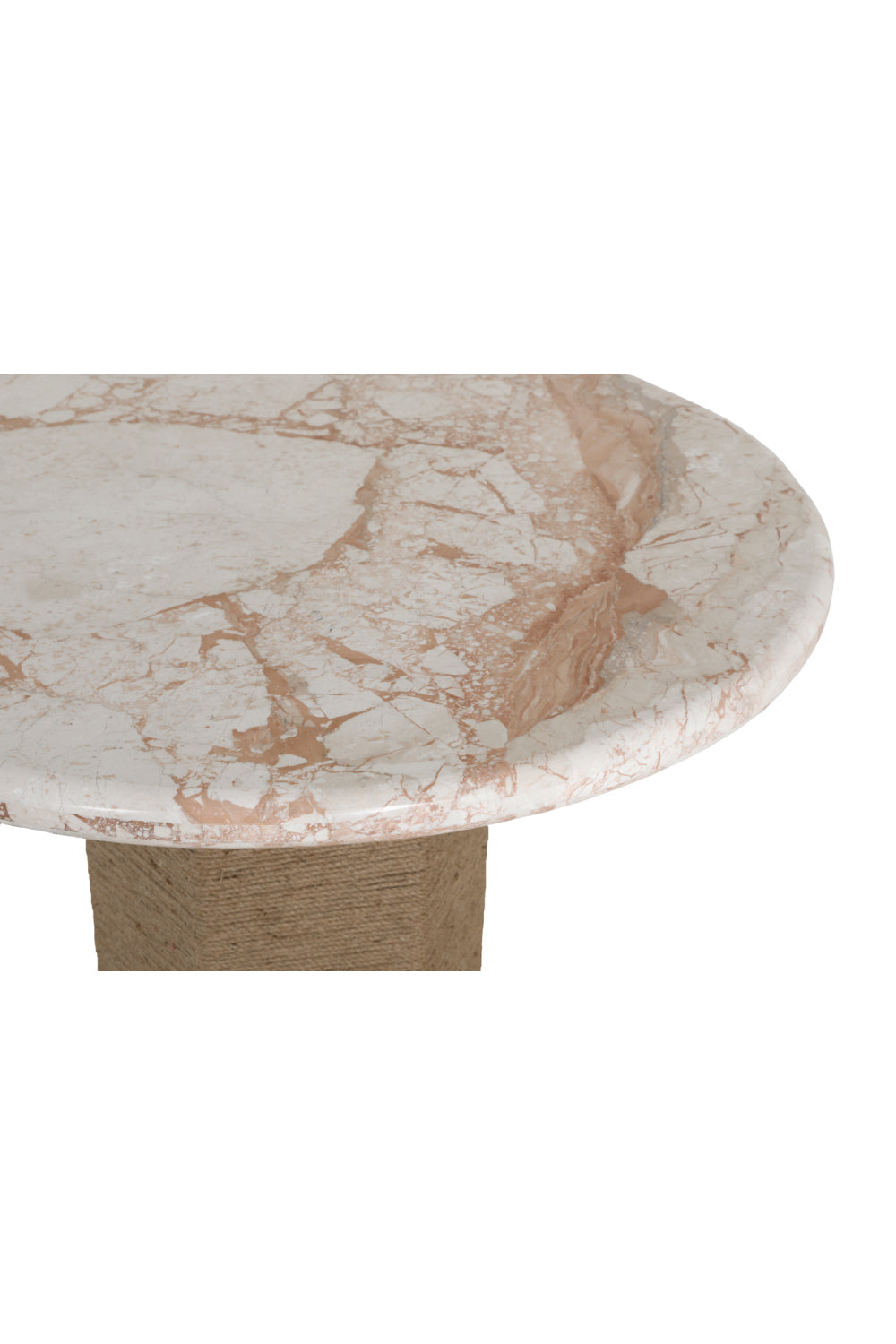 Jute-Wrapped Base Dining Table | Novi Living Sartoria | Oroa.com