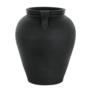 Modern European furniture - Black Terracotta Vase - www.oroa.com
