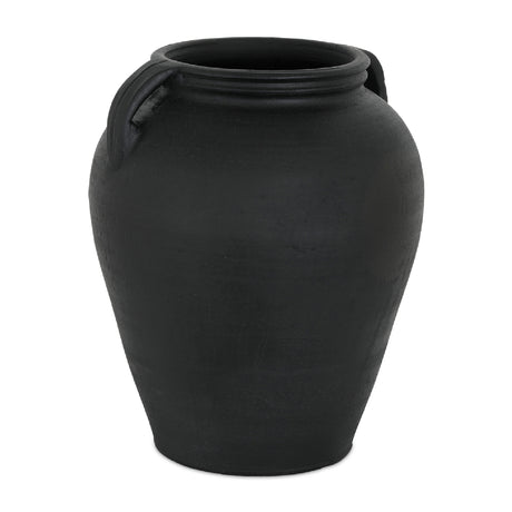 Modern European furniture - Black Terracotta Vase - www.oroa.com