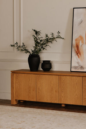 Modern European furniture - Black Terracotta Vessel - www.oroa.com