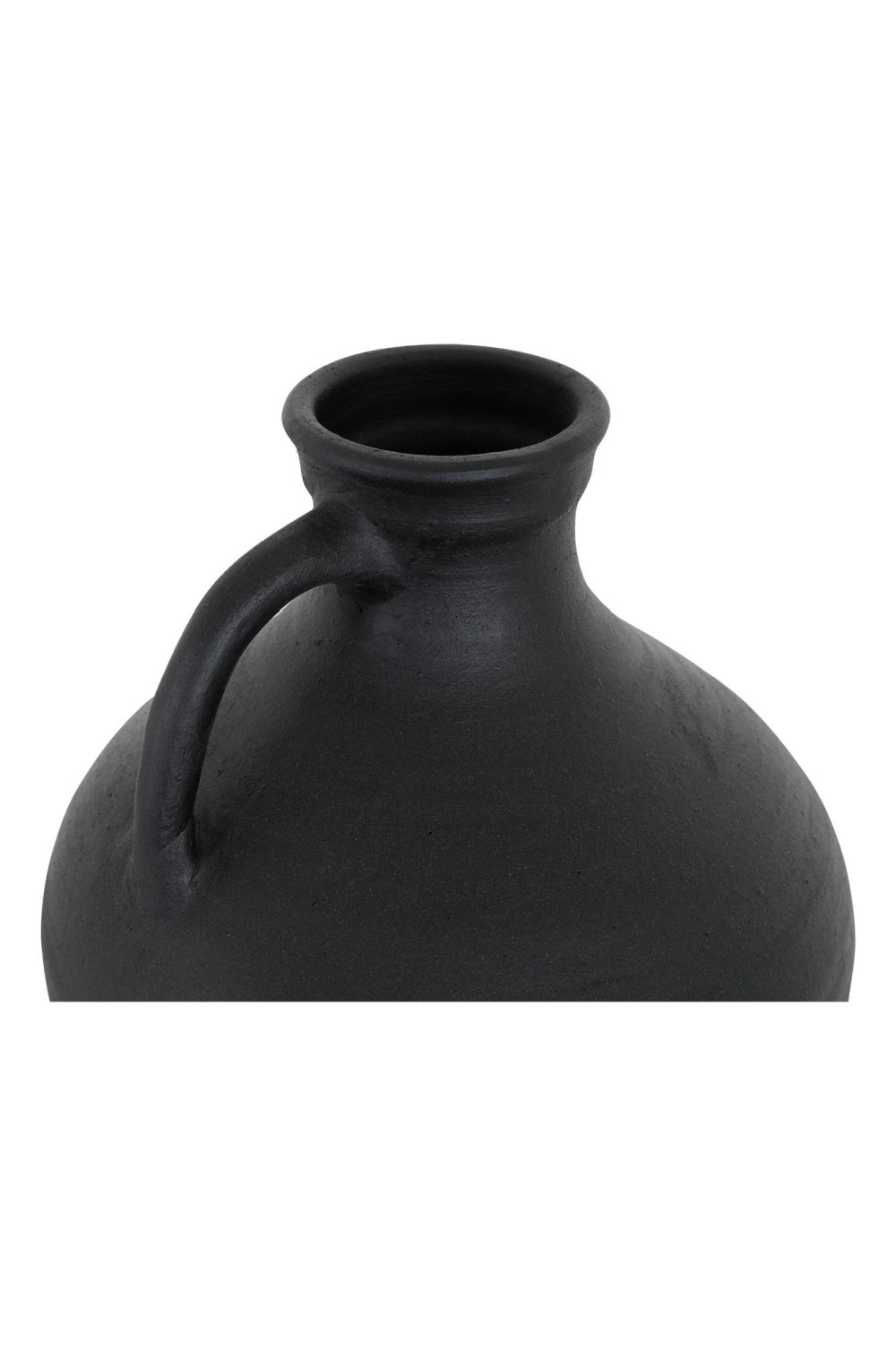 Modern European furniture - Black Terracotta Vase - www.oroa.com
