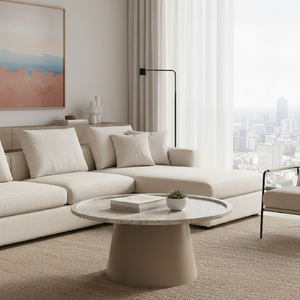   Round Marble Tray Coffee Table | Oroa.com