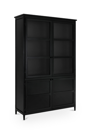 Black Metal 4-Door Cabinet | Novi Living Henry | Oroa.com