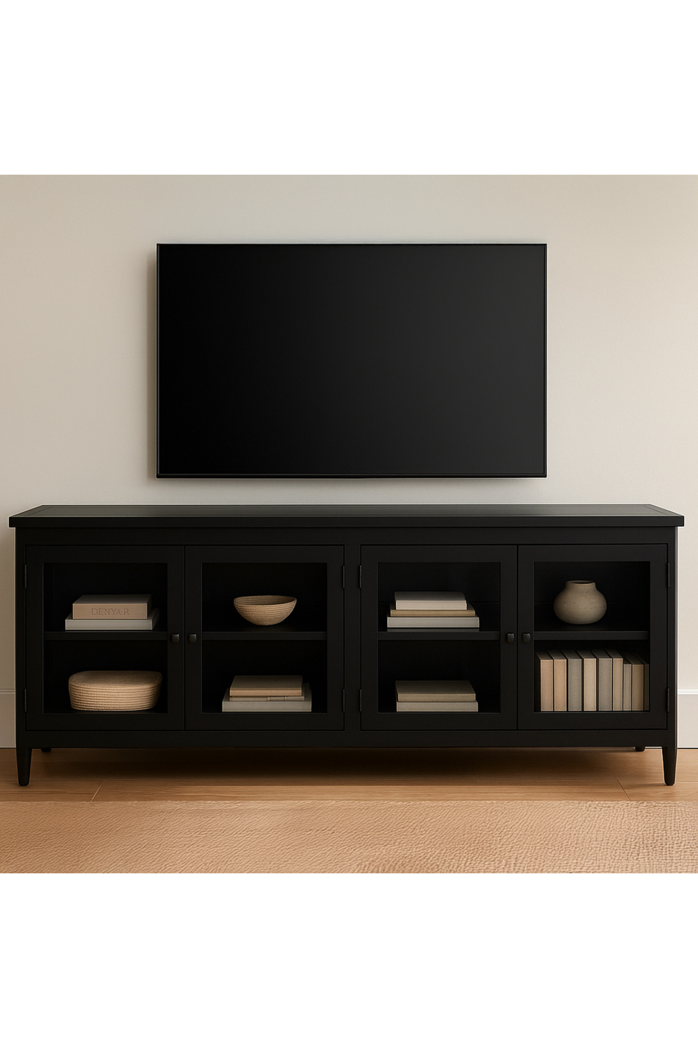 Natural Oak Rectangular Media Unit | Novi Living Henry | Oroa.com