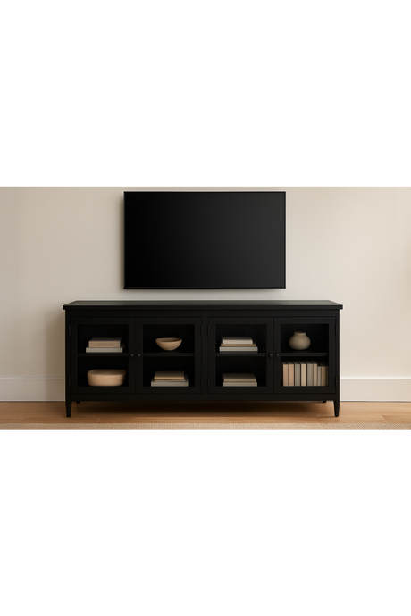 Natural Oak Rectangular Media Unit | Novi Living Henry | Oroa.com
