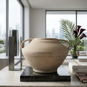   Beige Terracotta Classic Vase | Oroa.com