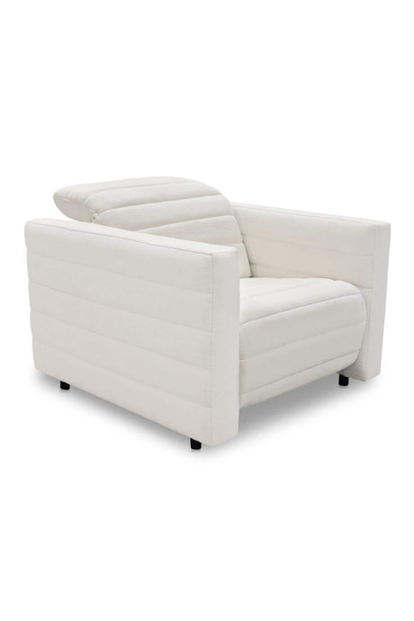 Modern European furniture - Channeled Recliner Lounge Chair - www.oroa.com