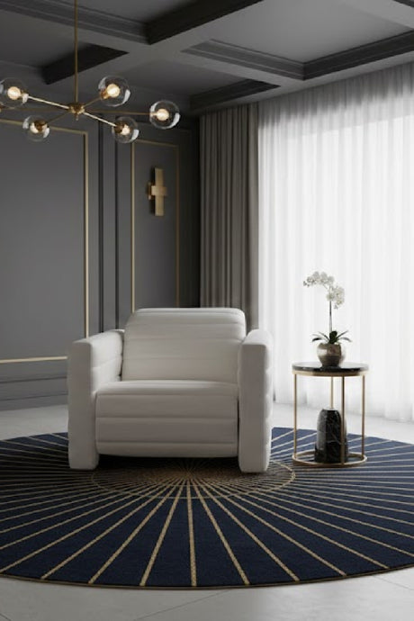 Modern European furniture - Channeled Recliner Lounge Chair - www.oroa.com