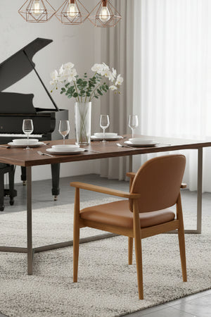 Modern European furniture - Wooden Padded Dining Chairs - www.oroa.com