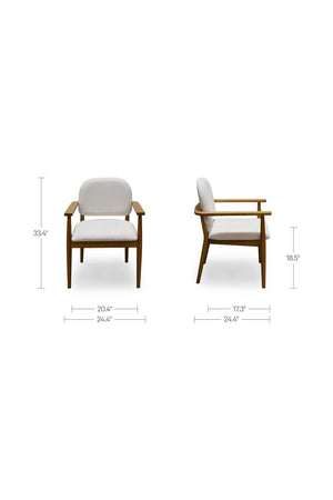 Modern European furniture - Wooden Padded Dining Chairs - www.oroa.com