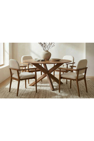 Modern European furniture - Wooden Padded Dining Chairs - www.oroa.com