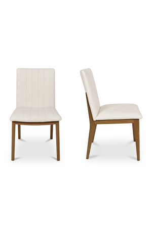Cream Padded Dining Chairs (2) | Novi Living Demi | Oroa.com