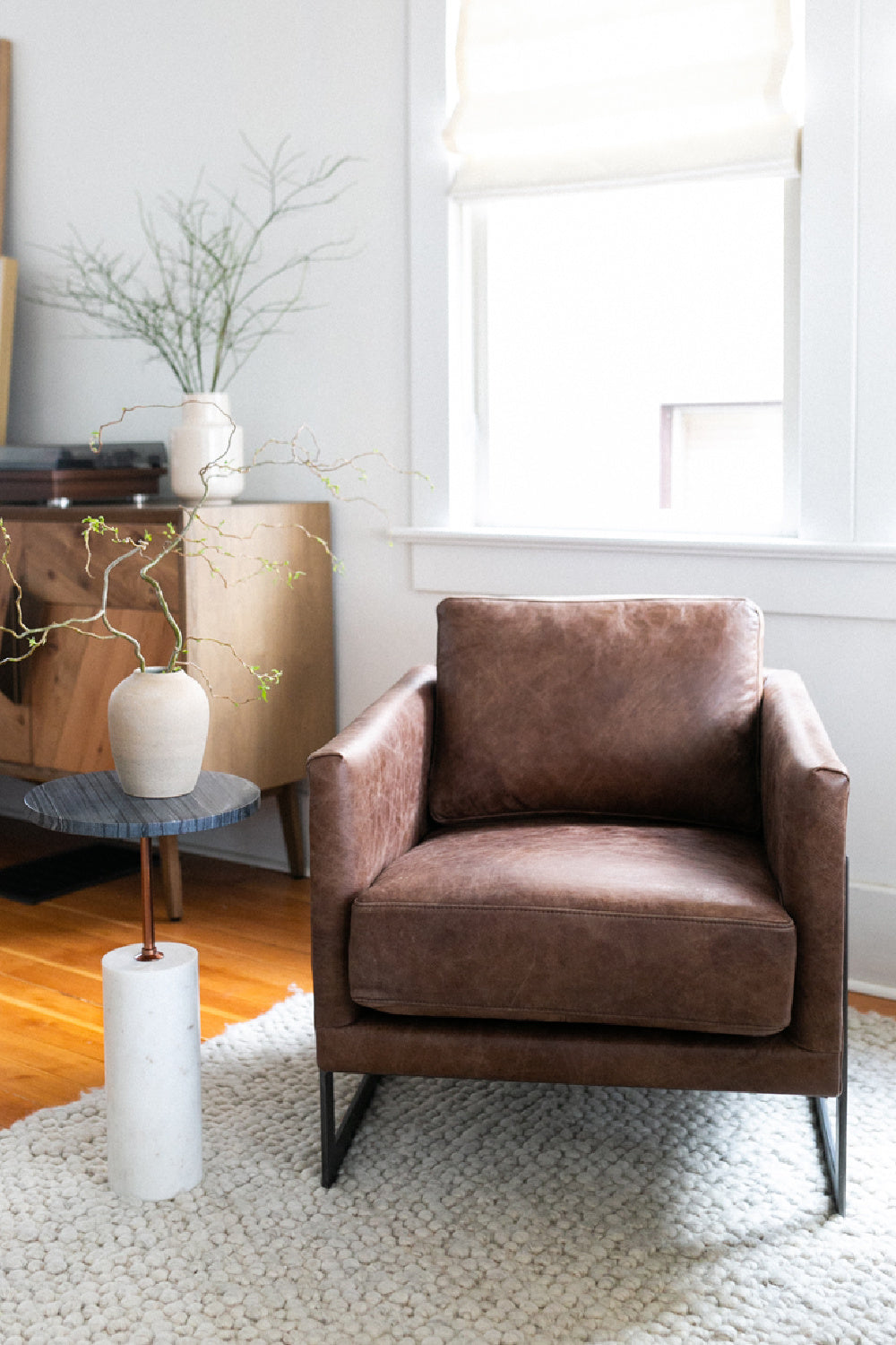 Gray Marble Accent Table | Novi Living Dusk | Oroa.com