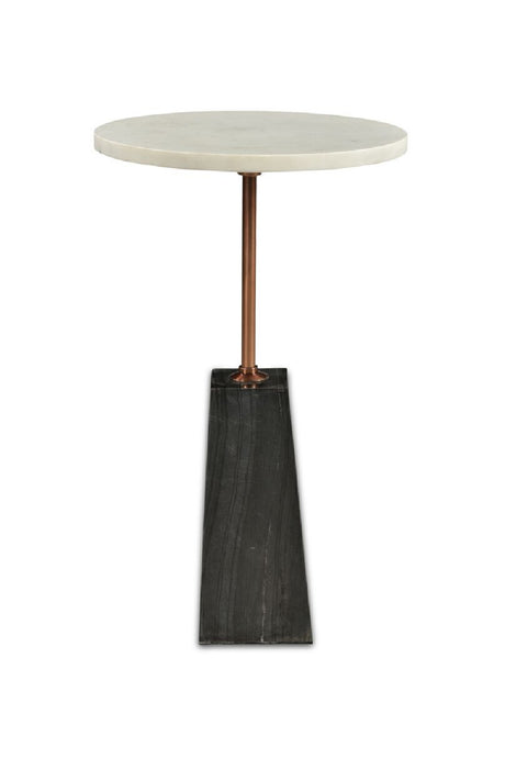 Modern European furniture - White Marble Accent Table - www.oroa.com