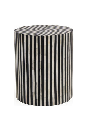   Modern European furniture - Black & White Patterned Side Table - www.oroa.com | Oroa.com