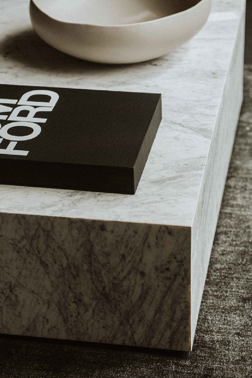 Modern European furniture - Square White Marble Coffee Table - www.oroa.com