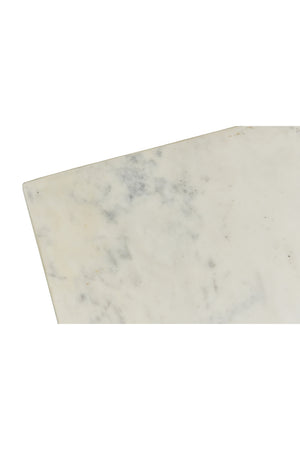 Modern European furniture - Square White Marble Coffee Table - www.oroa.com