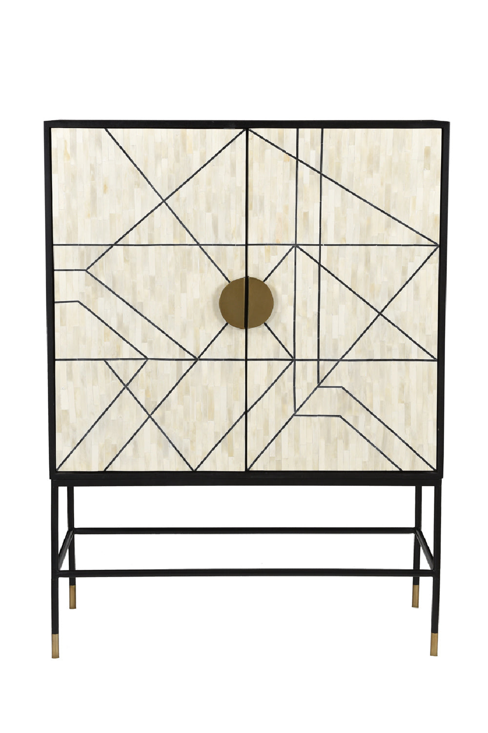 Modern European furniture - Cream 2-Door Cabinet - www.oroa.com
