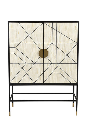 Modern European furniture - Cream 2-Door Cabinet - www.oroa.com