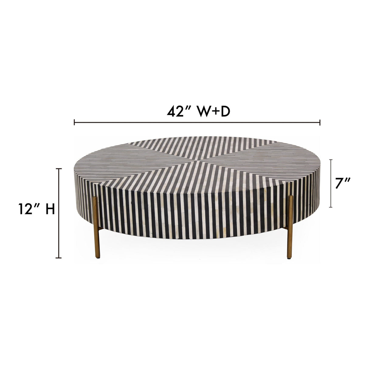 Modern European furniture - Round Art Deco Coffee Table - www.oroa.com