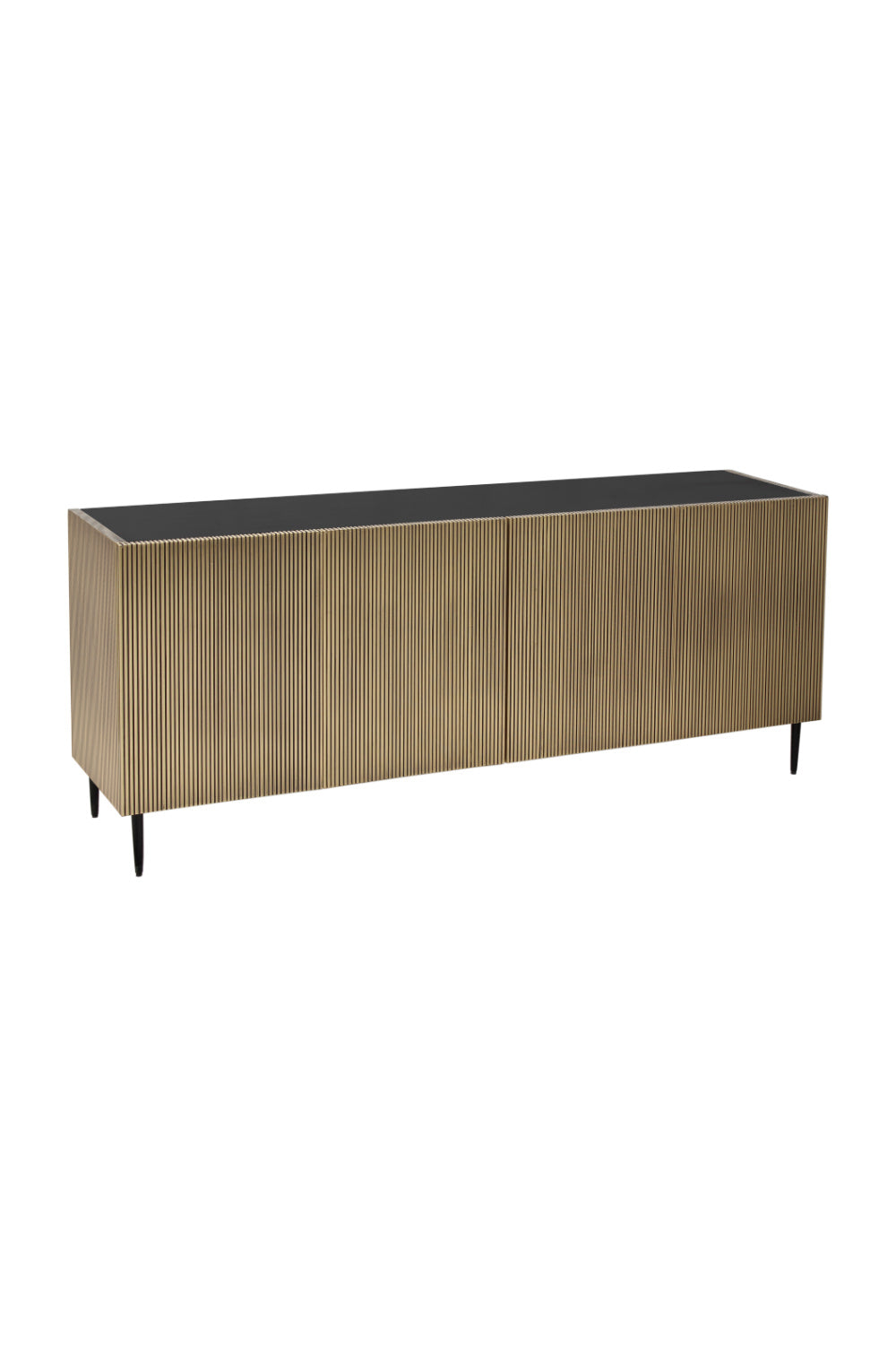 Modern European furniture - Antique Brass 2-Door Sideboard - www.oroa.com