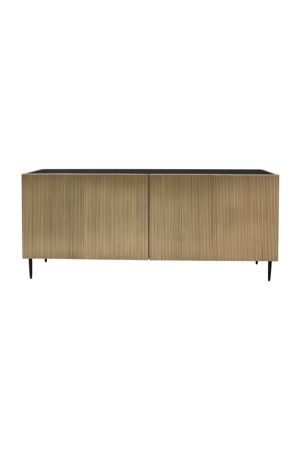 Modern European furniture - Antique Brass 2-Door Sideboard - www.oroa.com