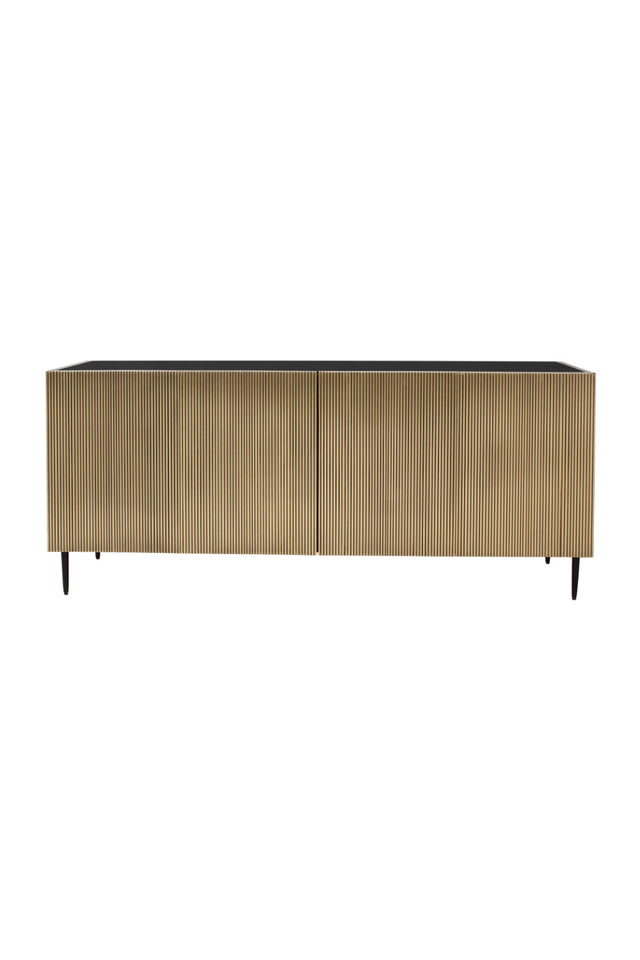 Modern European furniture - Antique Brass 2-Door Sideboard - www.oroa.com