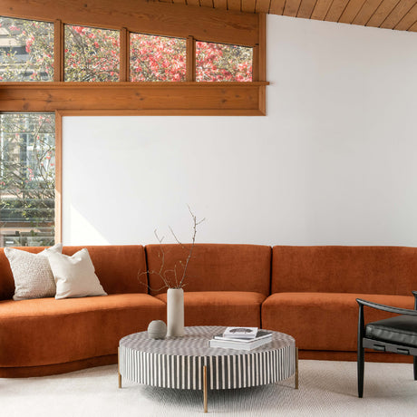 Modern European furniture - Round Art Deco Coffee Table - www.oroa.com