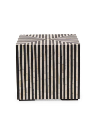 Modern European furniture - Black & White Bone Side Table - www.oroa.com